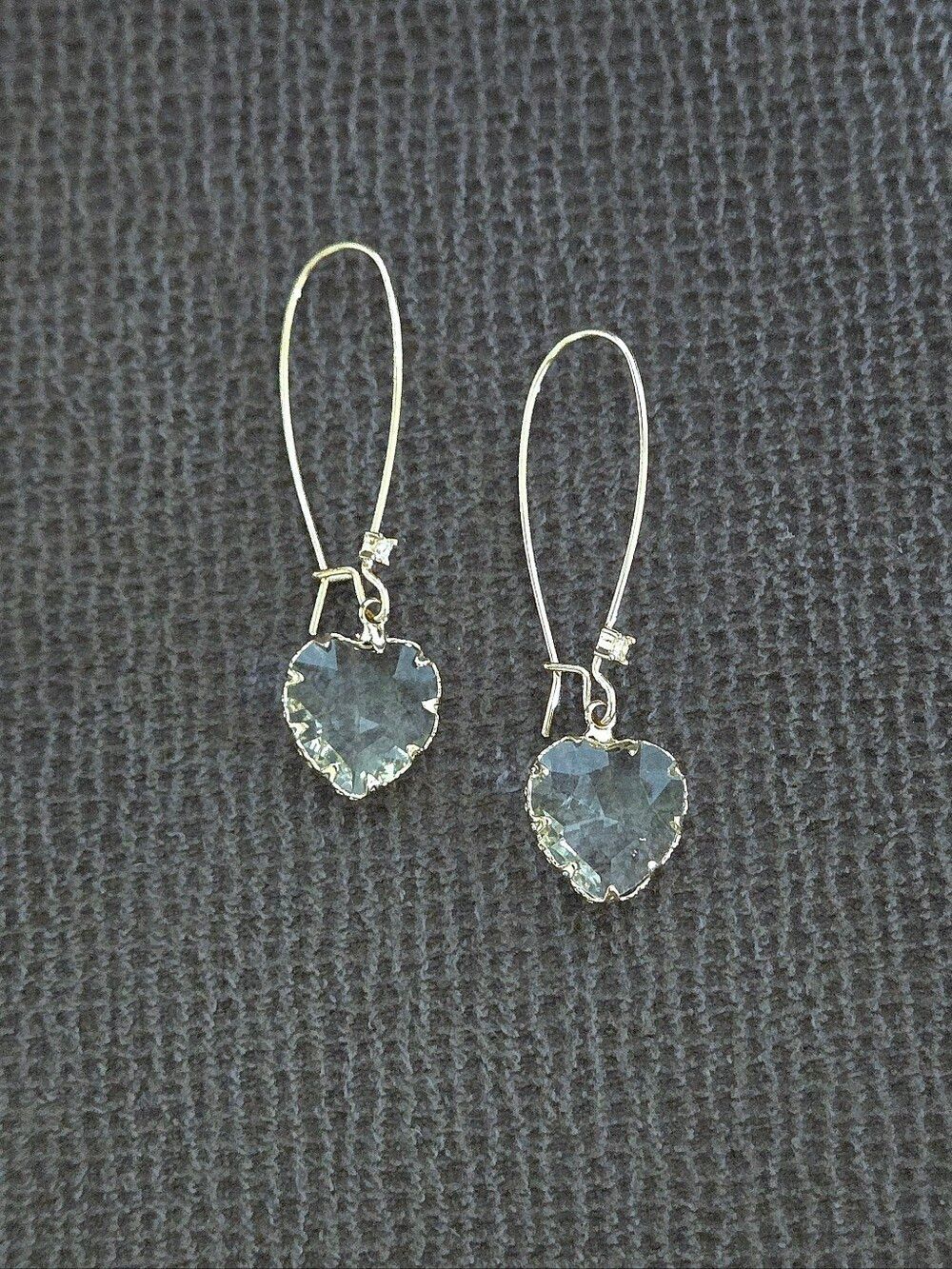 bella jack Crystal💎 Heart♥️ Drop Earrings